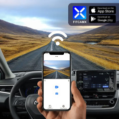 Fitcamx Dashcam Compatible avec Toyota Corolla L Le SE XLE XSE SE Nightshade Sedan 4D Hybrid Touring Sports 12th Gen (E210) 2019