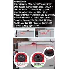 Voiture Troisième monté surle toit haut caméra lumière de frein Vue arrière Voiture de Vision caméra de Recul replacement for Re