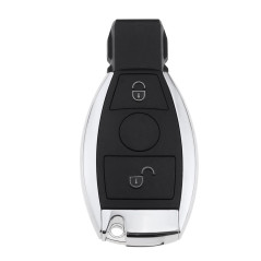 VGOL Coque de Clé à Distance à 2 Boutons Remplacement Compatible avec Mercedes Benz Classe A (W169) B (W245) C/CL/CLK Porte-clés