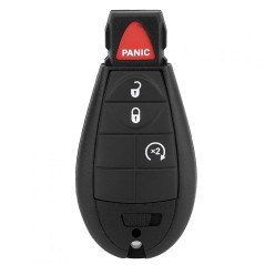 Clé de télécommande de voiture, télécommande sans fil de voiture ABS non coupée M3N5WY783X J28 adaptée pour Dodge Ram 1500 2500
