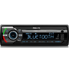 Philips CE235BT Autoradio Voiture Bluetooth 1 DIN sans Lecteur CD – Kit Mains Libres, Lecteur MP3, USB, SDHC, Égaliseur, Radio F