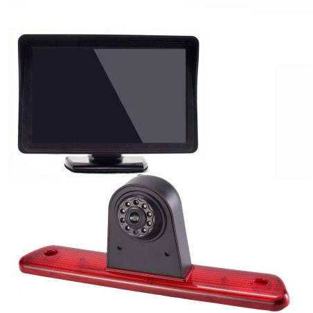 4.3 Pouces TFT LCD Moniteur de Voiture + HD Vision Nocturne IR Auto Caméra de Lampe de Frein Caméra de Recul pour Citroen Jumpy/