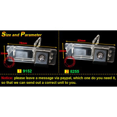 Vue Arrière de Voiture de Vision Camera de Recul étanche Replacement for Fluence/Duster Latitude Scenic2/3 Megane 2 Megane 3/Cab