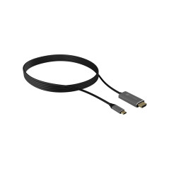 ICY BOX IB-CB020-C Câble actif USB-C vers HDMI (1,8 m), UHD (2160p), HDCP 2.2, convertisseur Noir