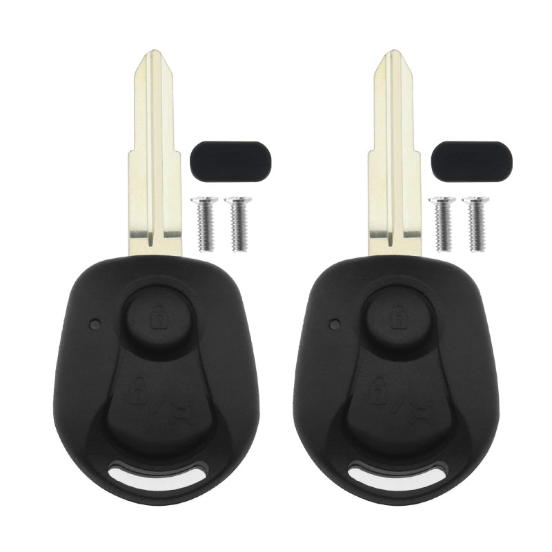 EMSea 2pcs Coque de Clé à Distance de Voiture 1 Bouton Compatible avec Actyon SUV Kyron Rexton Boîtier de Couverture Boîtier de EMSea 2pcs Coque de Clé à Distance de Voiture 1 Bouton Compatible avec Actyon SUV Kyron Rexton Boîtier de Couverture Boîtier de
