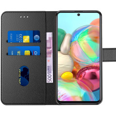 Tenphone Etui Coque pour Samsung Galaxy A71, Protection Housse en Cuir PU Portefeuille Livre,[Emplacements Cartes],[Fonction Sup