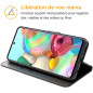 Tenphone Etui Coque pour Samsung Galaxy A71, Protection Housse en Cuir PU Portefeuille Livre,[Emplacements Cartes],[Fonction Sup