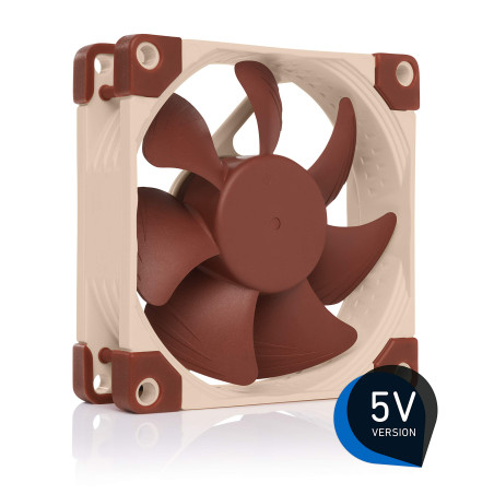 Noctua NF-A8 5V, Ventilateur Silencieux Haut de Gamme avec Câble d’Adaptation USB, 3 Broches, Version 5V (80 mm, Marron)