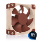 Noctua NF-A8 5V, Ventilateur Silencieux Haut de Gamme avec Câble d’Adaptation USB, 3 Broches, Version 5V (80 mm, Marron)