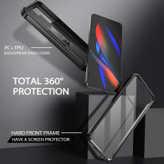 Dexnor Coque pour Samsung Galaxy S21 5G 6,2" avec Protecteur d'écran Intégré Armure de Qualité Militaire Heavy Duty Avant et Arr