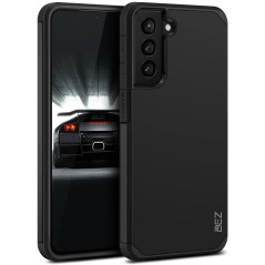 BEZ Coque pour Samsung S21 FE, Housse Etui pour Samsung Galaxy S21 FE Antichoc Survivor Double Protection Resistante, Noir