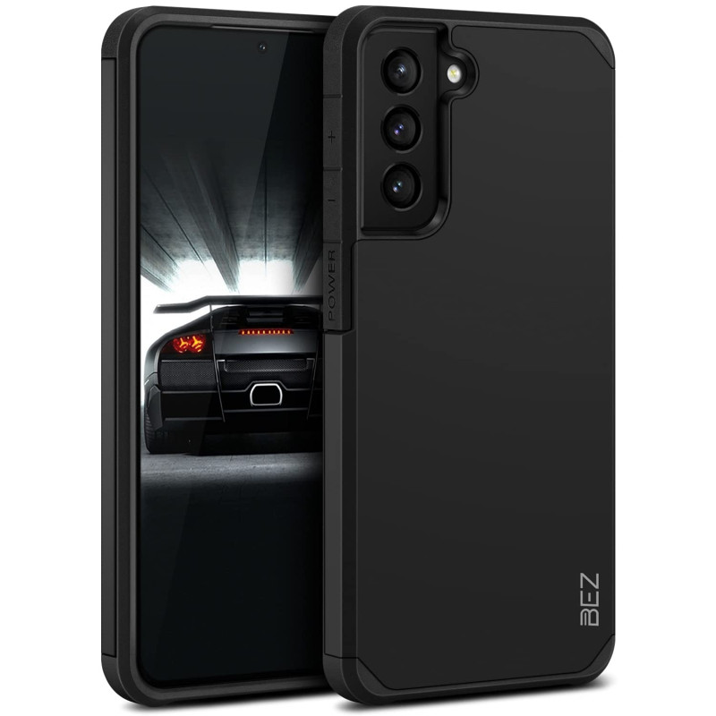 BEZ Coque pour Samsung S21 FE, Housse Etui pour Samsung Galaxy S21 FE Antichoc Survivor Double Protection Resistante, Noir BEZ Coque pour Samsung S21 FE, Housse Etui pour Samsung Galaxy S21 FE Antichoc Survivor Double Protection Resistante, Noir