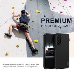 BEZ Coque pour Samsung S21 FE, Housse Etui pour Samsung Galaxy S21 FE Antichoc Survivor Double Protection Resistante, Noir