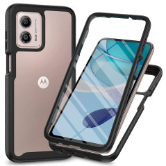 RonRun Coque pour Motorola Moto G53 5G, 360° Transparente étui Antichoc Housse Integrale Transparent Silicone Bumper avec Protec