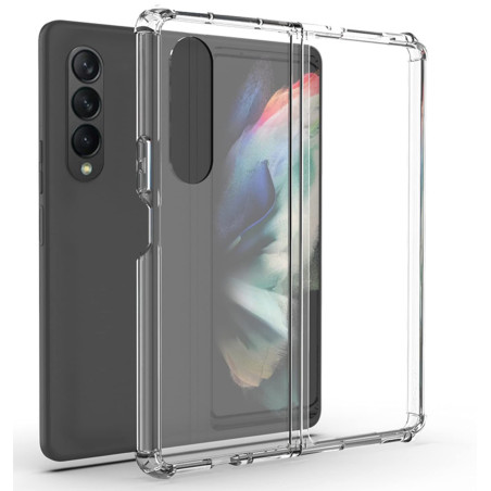 PHONILLICO Coque pour Samsung Z Fold 4 - Antichoc Protection Gel TPU Transparent Silicone Souple Absorbption Choc Ultra Mince