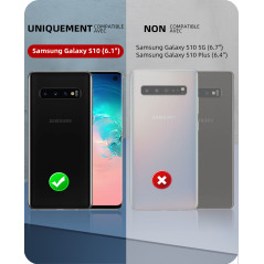 Beeasy Coque pour Samsung Galaxy S10 4G, IP68 Etanche Antichoc 360° Protection Robuste Outdoor Antipoussière Anti-Choc Housse, É