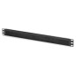 DIGITUS Passe-câble avec brosse - 1U - 19 pouces - pour armoires réseau & câbles réseau - Noir