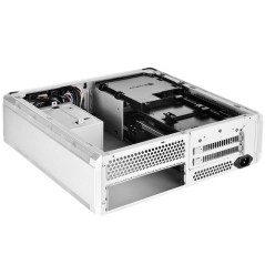 SilverStone SST-FTZ01S - Fortress Boîtier PC Gamer haut de gamme Mini-ITX, argent