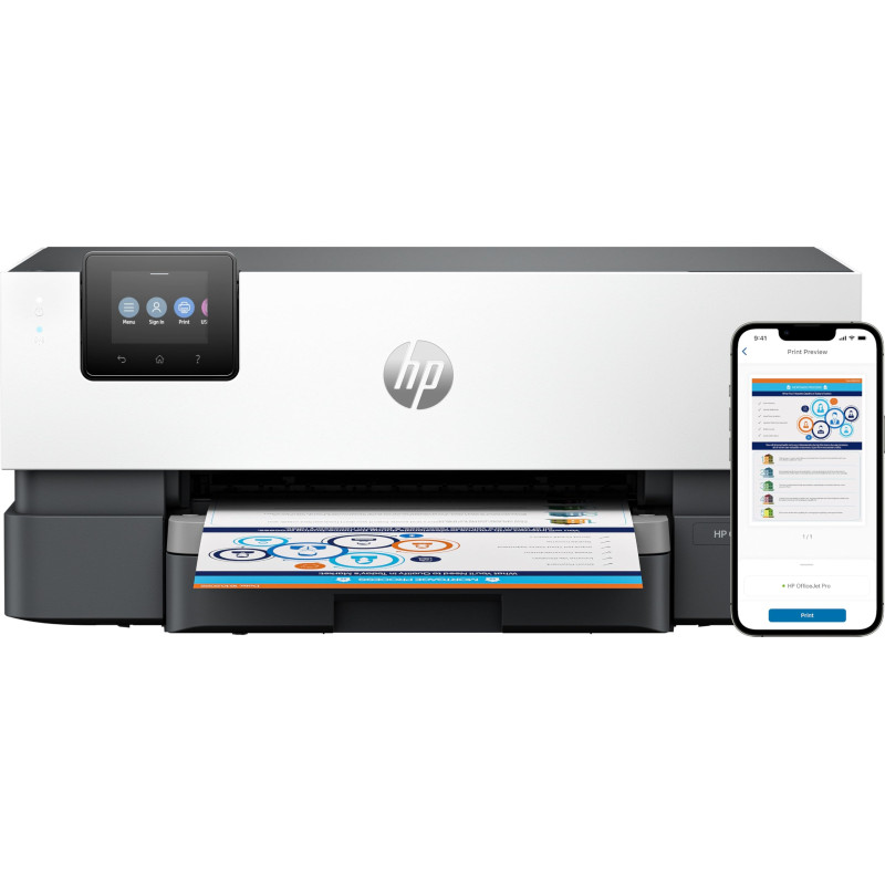 HP OfficeJet Pro 9110 b grau/schwarz BT Drucker, Farbe, Duplex, Tintenstrahl, A4/Legal