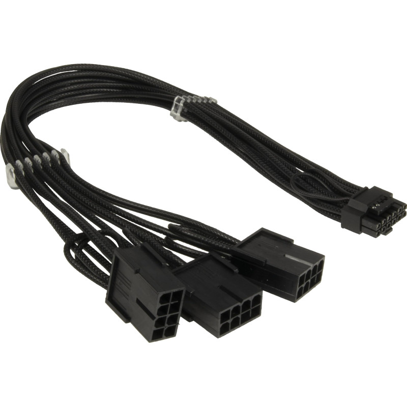 Inter-Tech Adaptateur GPU-02 (12 + 4 broches vers 3 x 8 broches PCIe, 34 cm) pour cartes graphiques avec connexion 12 VHPWR vers Inter-Tech Adaptateur GPU-02 (12 + 4 broches vers 3 x 8 broches PCIe, 34 cm) pour cartes graphiques avec connexion 12 VHPWR vers