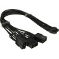 Inter-Tech Adaptateur GPU-02 (12 + 4 broches vers 3 x 8 broches PCIe, 34 cm) pour cartes graphiques avec connexion 12 VHPWR vers Inter-Tech Adaptateur GPU-02 (12 + 4 broches vers 3 x 8 broches PCIe, 34 cm) pour cartes graphiques avec connexion 12 VHPWR vers