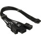 Inter-Tech Adaptateur GPU-02 (12 + 4 broches vers 3 x 8 broches PCIe, 34 cm) pour cartes graphiques avec connexion 12 VHPWR vers Inter-Tech Adaptateur GPU-02 (12 + 4 broches vers 3 x 8 broches PCIe, 34 cm) pour cartes graphiques avec connexion 12 VHPWR vers