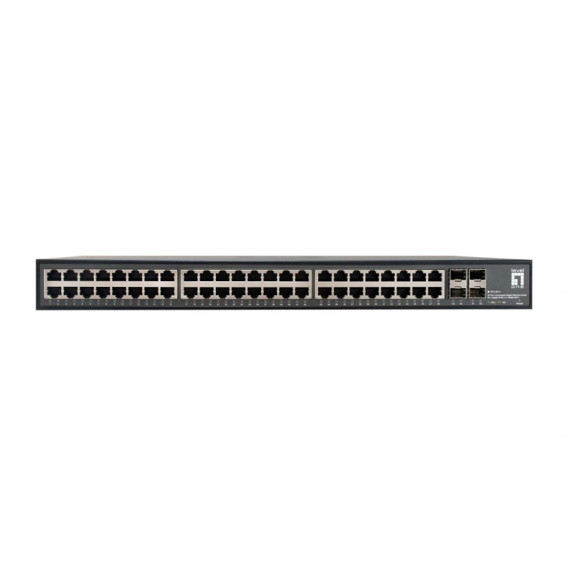 LevelOne GTU-5211 Switch Gigabit Ethernet sans gestion 52 ports, 48 x Gigabit RJ45, 4 x 10GbE SFP+