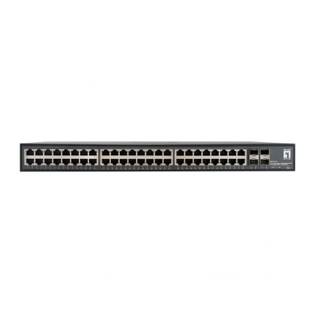 LevelOne GTU-5211 Switch Gigabit Ethernet sans gestion 52 ports, 48 x Gigabit RJ45, 4 x 10GbE SFP+