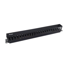 Equip 327314 Panneau de Gestion des câbles pour Montage en Rack de 19 Pouces, Noir
