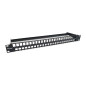Equip Keystone 769258 Panneau de Brassage Non blindé 48 Ports Cat.6 Noir
