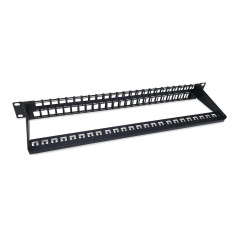 Equip Keystone 769258 Panneau de Brassage Non blindé 48 Ports Cat.6 Noir