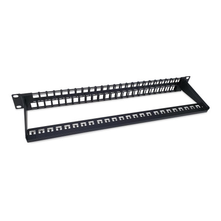Equip Keystone 769258 Panneau de Brassage Non blindé 48 Ports Cat.6 Noir