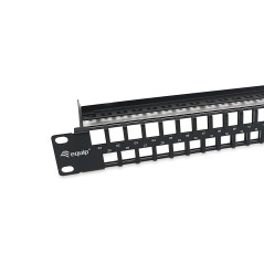 Equip Keystone 769258 Panneau de Brassage Non blindé 48 Ports Cat.6 Noir