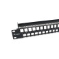 Equip Keystone 769258 Panneau de Brassage Non blindé 48 Ports Cat.6 Noir