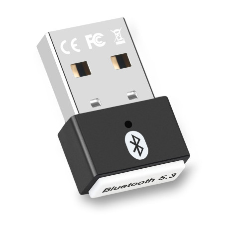Dongle Bluetooth 5.3, Cle Bluetooth pour PC Faible Latence Compatible avec Windows 11/10/8.1/7, Supporte Casque, Souris, Manette