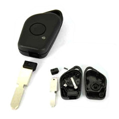 Clé plip Compatible avec Peugeot 406 607 405 306 HF clipsée Coque Boitier de Télécommande @Pro-Plip
