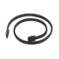 SilverStone SST-CP07 - Câble SATA III 6 Gbps, 180°, verrouillage sans métal, couche de revêtement métallique, 50cm SilverStone SST-CP07 - Câble SATA III 6 Gbps, 180°, verrouillage sans métal, couche de revêtement métallique, 50cm