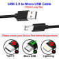 2x 1M Câbles Micro USB à Pointe Extra Longue pour Téléphones Blackview OSCAL S60 (Pro) BV4000 BV4900 BV4900s BV5500 Plus BV5800 2x 1M Câbles Micro USB à Pointe Extra Longue pour Téléphones Blackview OSCAL S60 (Pro) BV4000 BV4900 BV4900s BV5500 Plus BV5800