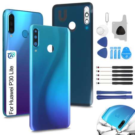 RongZy Coque Arrière pour Huawei P30 Lite Batterie Couvercle Rechange pour Huawei Nova 4E Cache Batterie pour Téléphone de Rempl