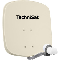 TechniSat DIGIDISH 45 – Antenne satellite pour 2 utilisateurs (petite installation satellite de 45 cm - kit complet avec support