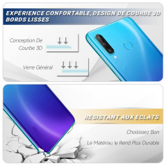 RongZy Coque Arrière pour Huawei P30 Lite Batterie Couvercle Rechange pour Huawei Nova 4E Cache Batterie pour Téléphone de Rempl