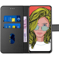 Tenphone Etui Coque pour Huawei P Smart Z, Protection Housse en Cuir PU Portefeuille Livre,[Emplacements Cartes],[Fonction Suppo