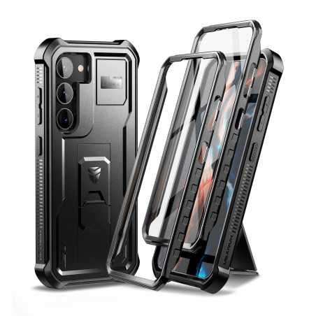 Dexnor Compatible avec la coque Samsung Galaxy S23 Plus - Double cadre avant et support - Technologie d'amortissement - Protecti