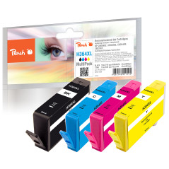 Peach PI300-295 Cartouche d'encre Noir, Bleu, Rose, Jaune