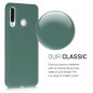 kwmobile Housse Compatible avec Huawei P30 Lite Coque - Housse de téléphone Protection Souple en Silicone - Bleu Vert
