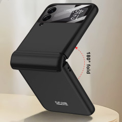Coque pour Samsung Galaxy Z Flip 4 5G ,Protection Intégrée de L'objectif de L'appareil Photo et Charnière Protection, Housse Rés