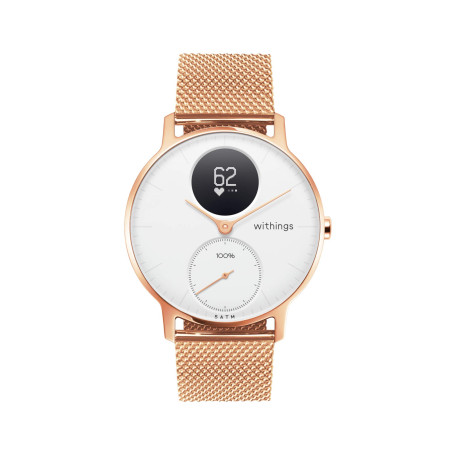 WITHINGS - Bracelet en Maille Milanaise Rose Gold pour ScanWatch, Steel HR, Steel HR Sport, Move ECG, Move and Steel