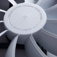 Fractal Design Venturi HF-14 Blanc - Fan d'ordinateur - Optimisé pour Un débit d'air élevé - LLS-Roulements - Jambes de Forme aé