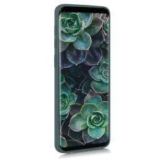 kwmobile Housse Compatible avec Samsung Galaxy S9 Coque - Housse de téléphone Protection Souple en Silicone - Bleu Vert