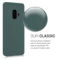 kwmobile Housse Compatible avec Samsung Galaxy S9 Coque - Housse de téléphone Protection Souple en Silicone - Bleu Vert